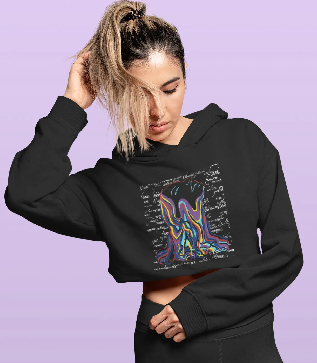 UNIVERSAL WOMAN - Crop Hoodie