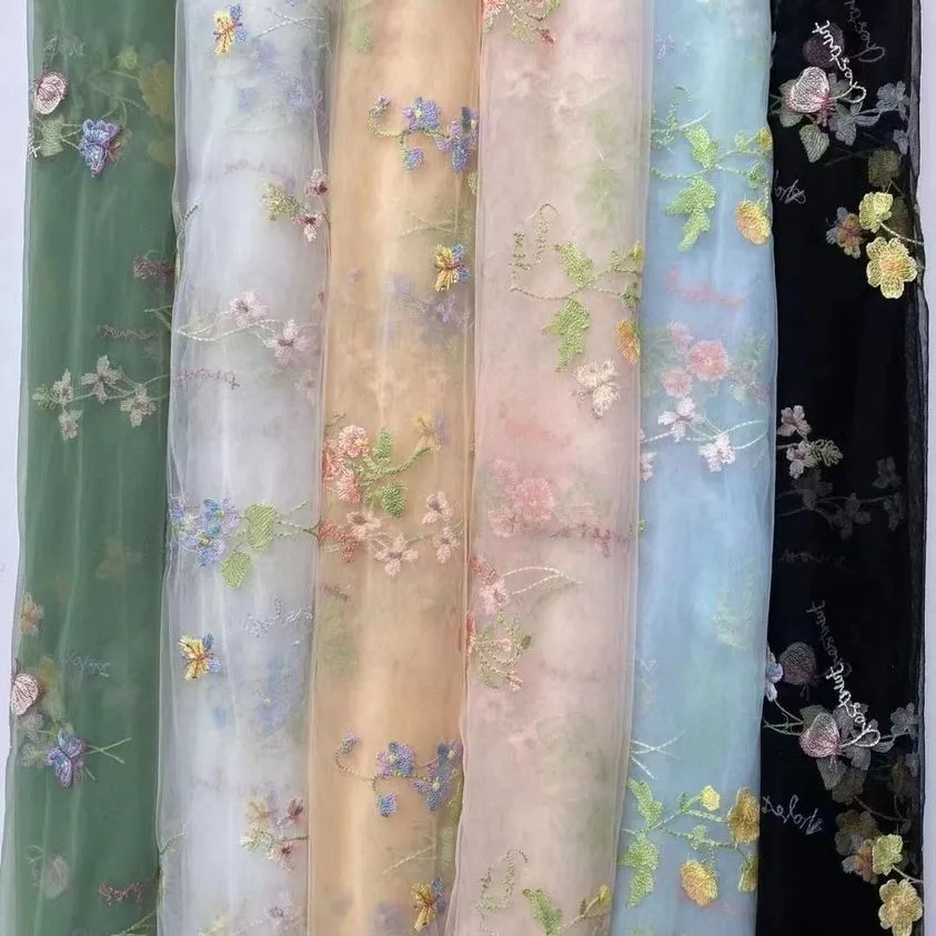 V-Neck Embroidery Tulle Pastoral Colored Wedding Dresses Occasion Dress YEWEN YW220324