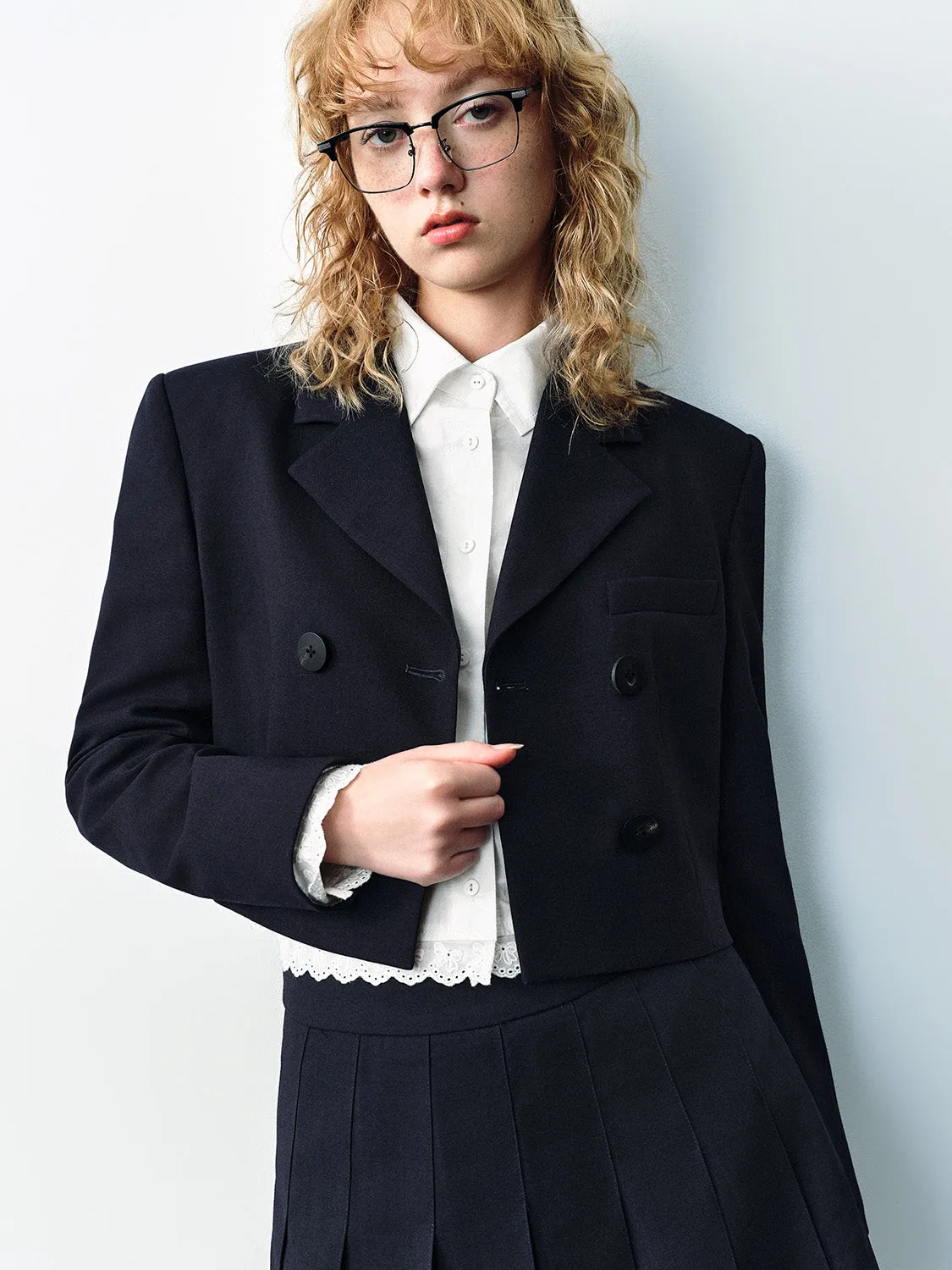 V-Neck Straight Blazers