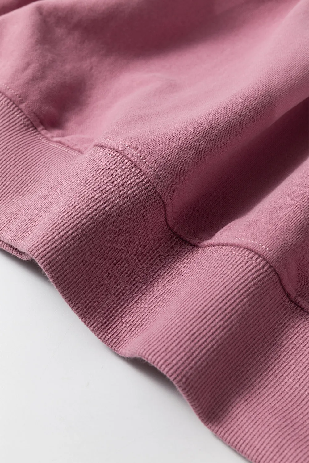 Valerian Plain Drop Shoulder Crewneck Pullover Sweatshirt