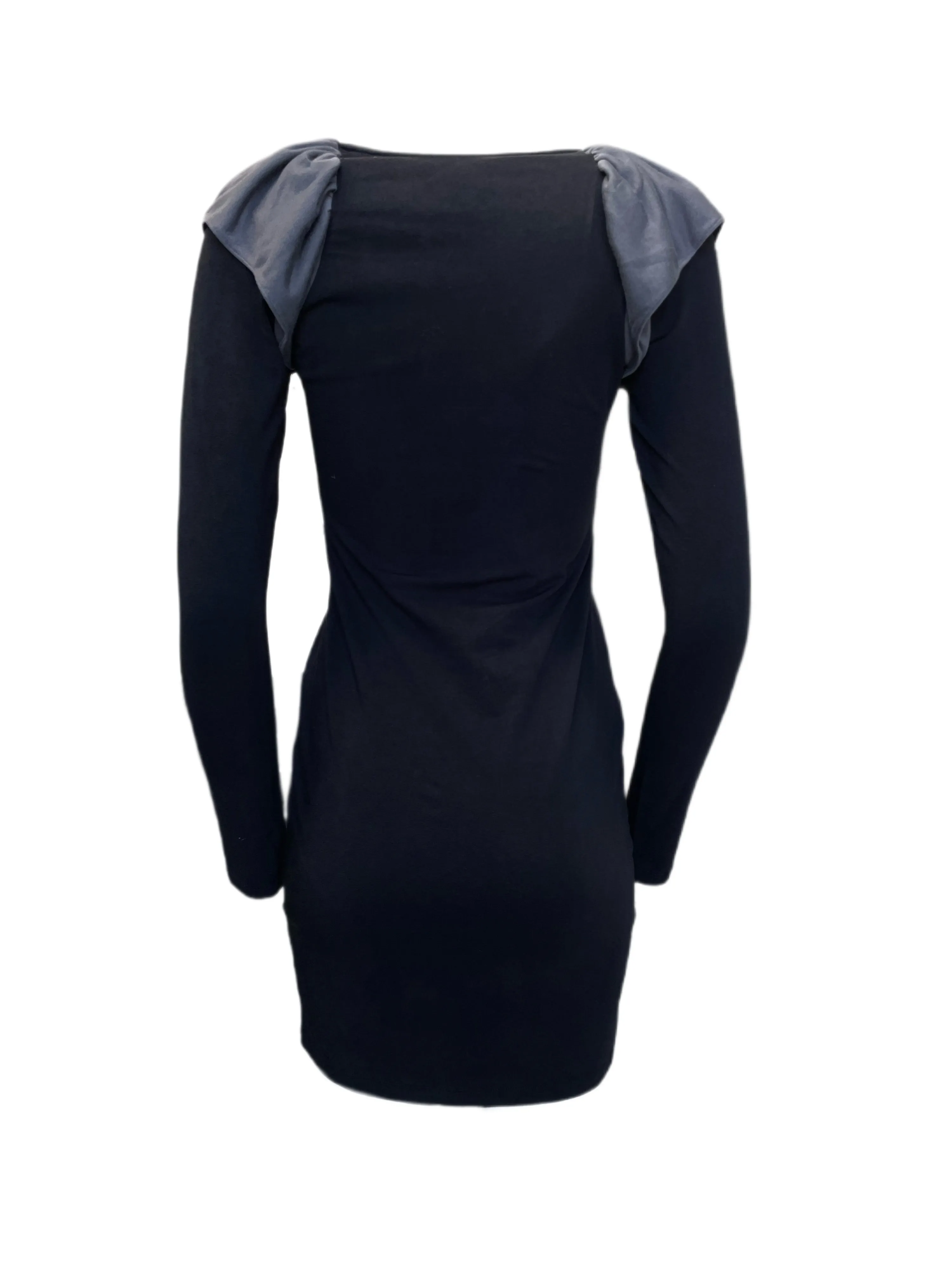 VENA CAVA Women's Black Pete Rock Long Sleeve Dress 60801 $276 NEW