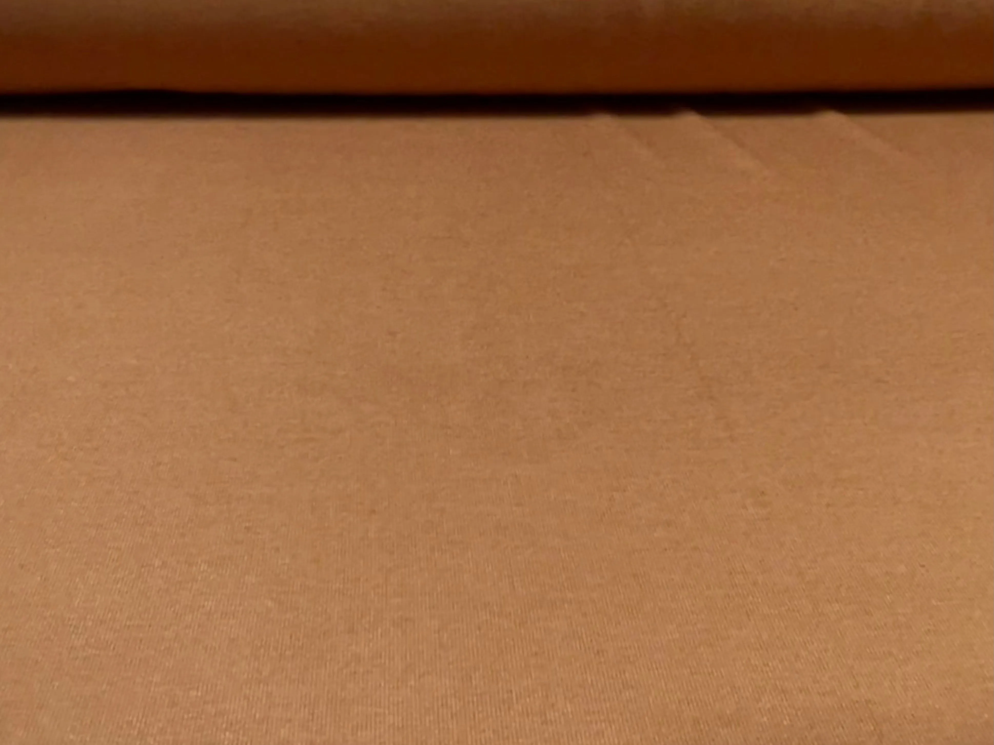 Viscose spandex stretch single jersey fabric, per metre - plain dye - ochre brown