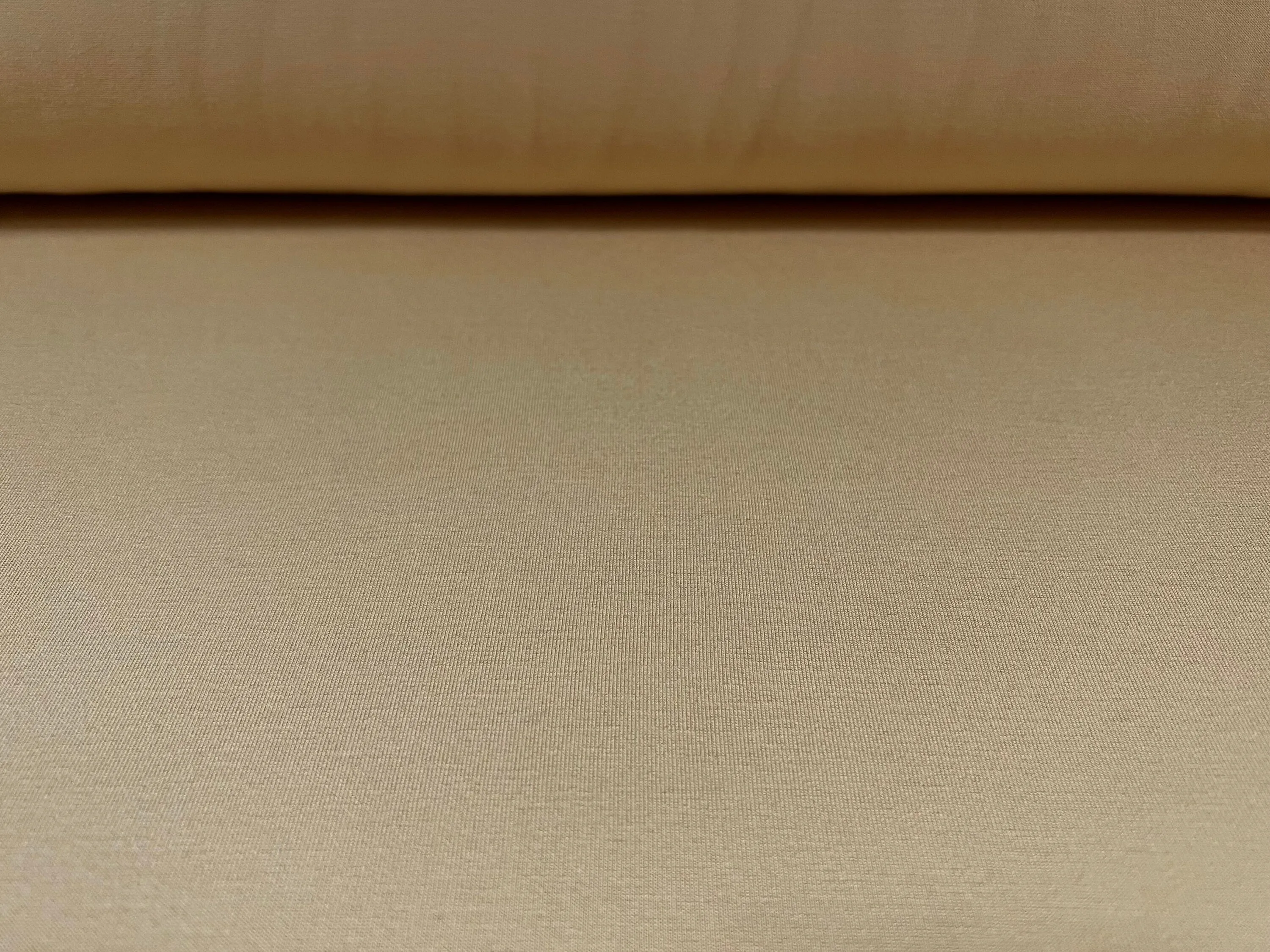 Viscose Spandex stretch single jersey fabric, per metre - plain -  peanut
