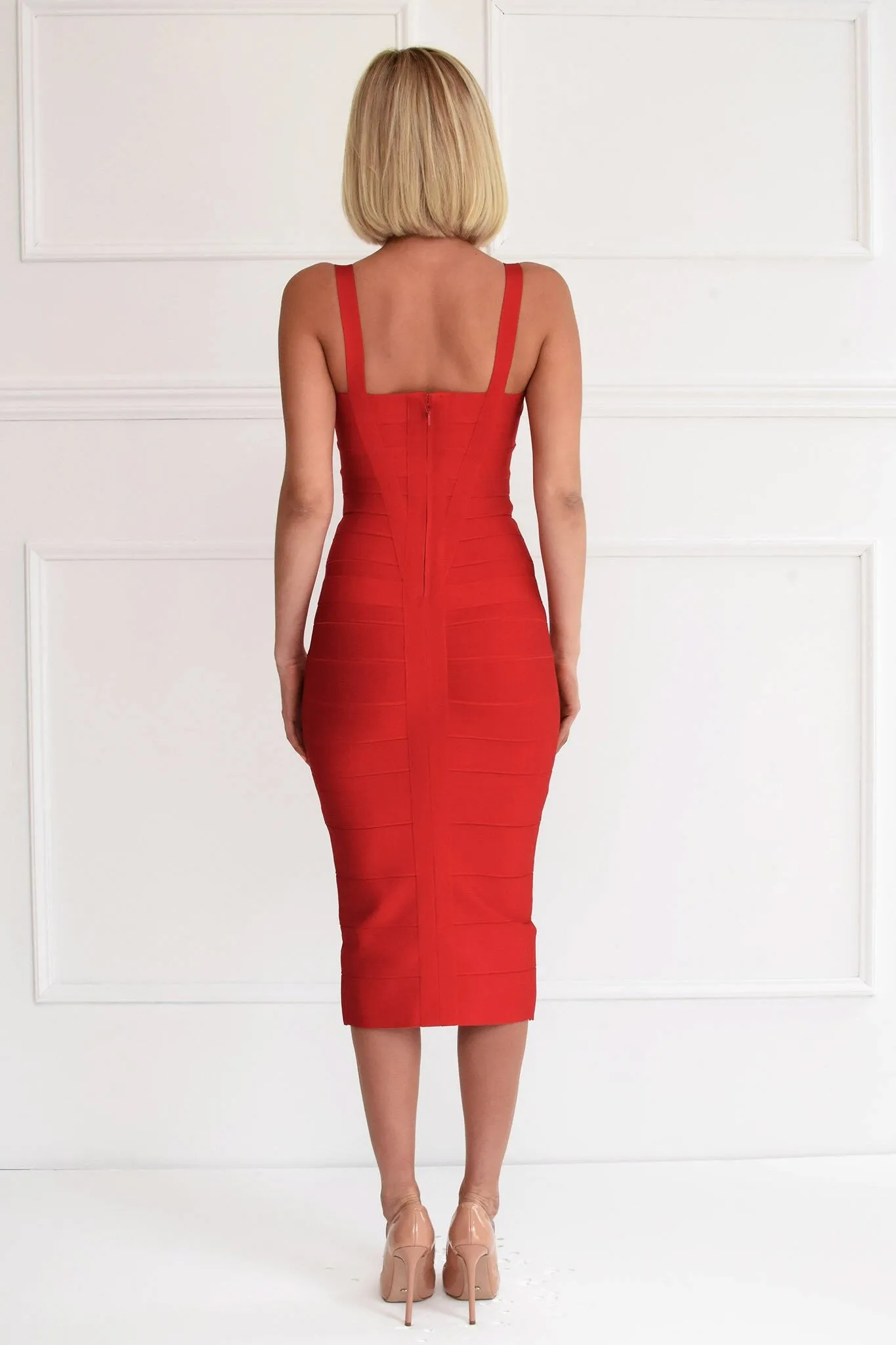 Vogue Red Bandage Dress