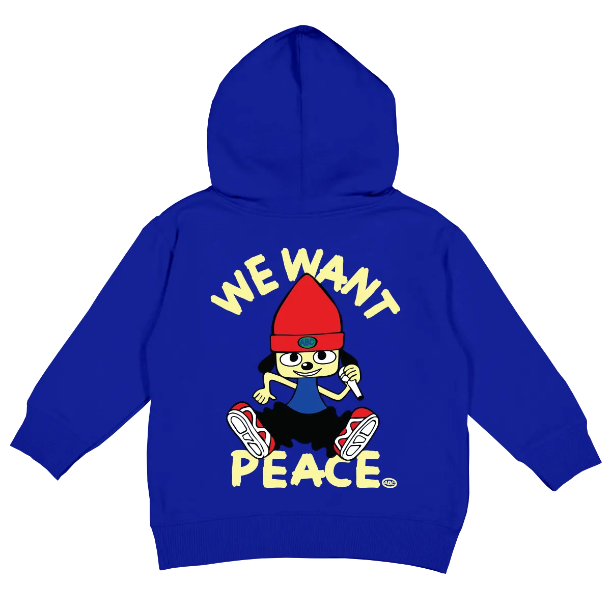 WE WANT PEACE HOODY (ROYAL)