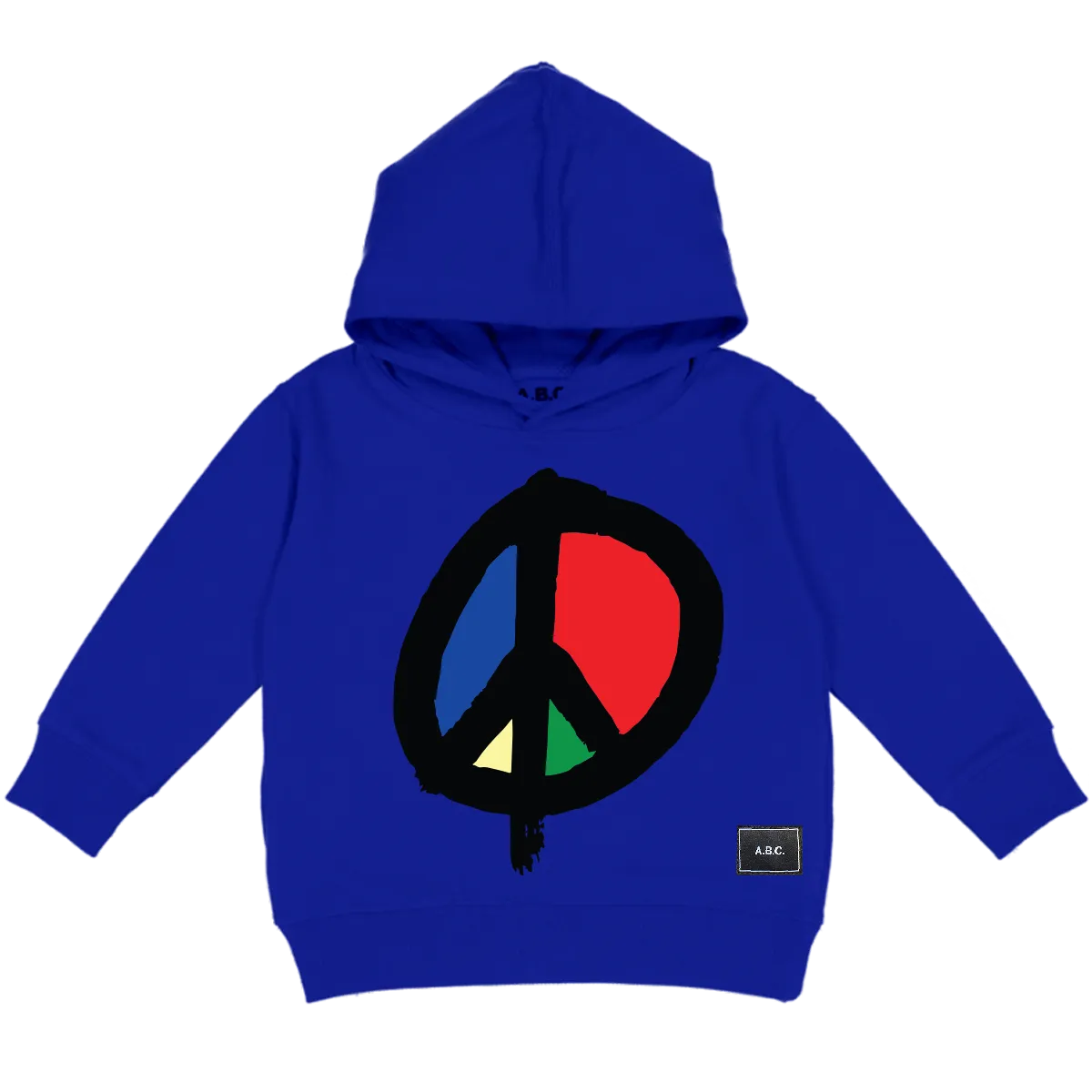 WE WANT PEACE HOODY (ROYAL)