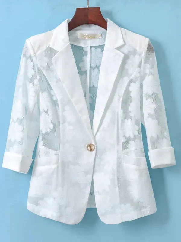 Women Clothing Summer Office Lady Work Wear Blazers