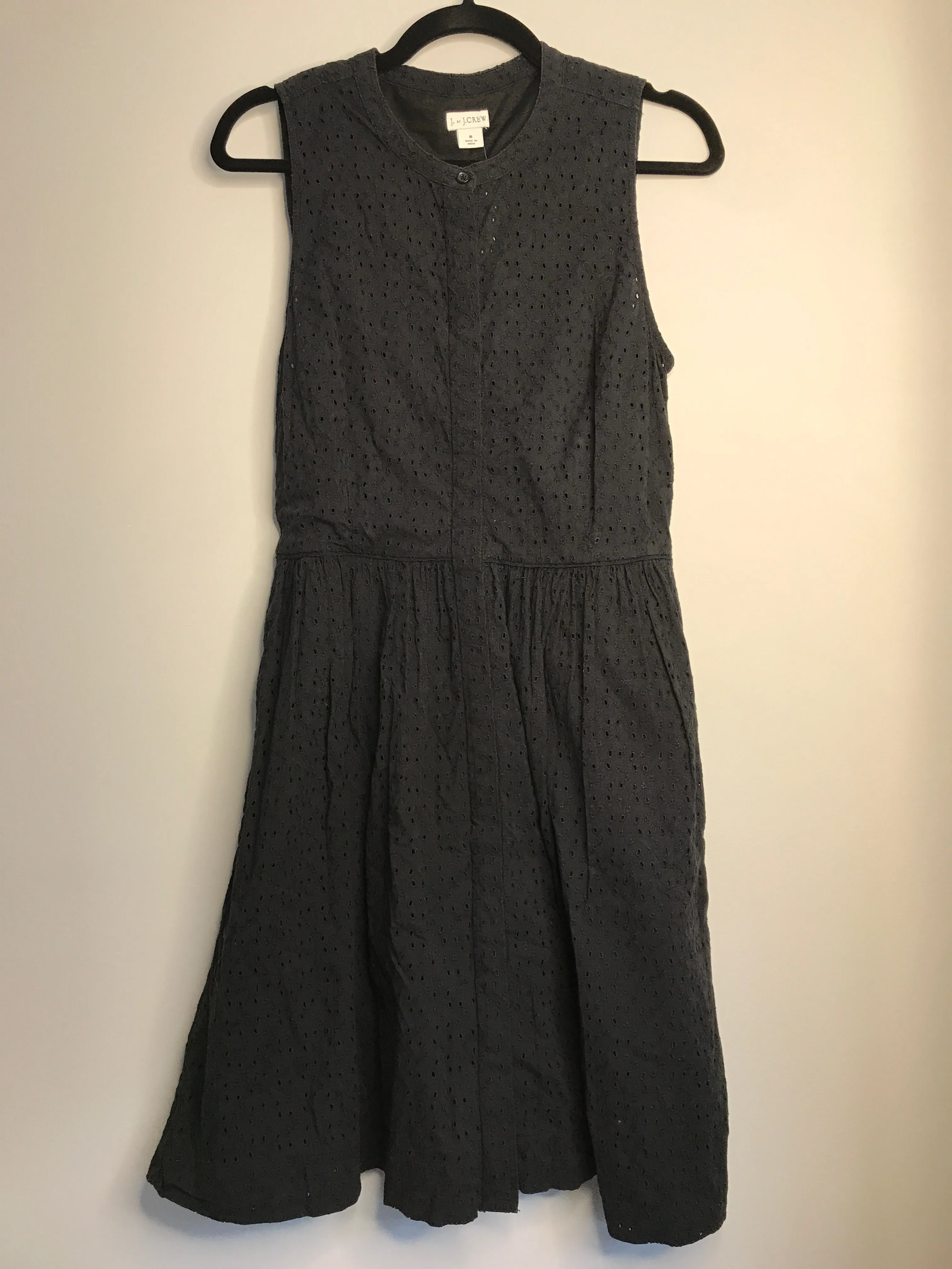 Womens Size 8 Misses Black J Crew Dress
