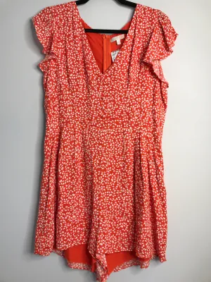 Womens Size Lg Misses Orange Gianni Bini Romper