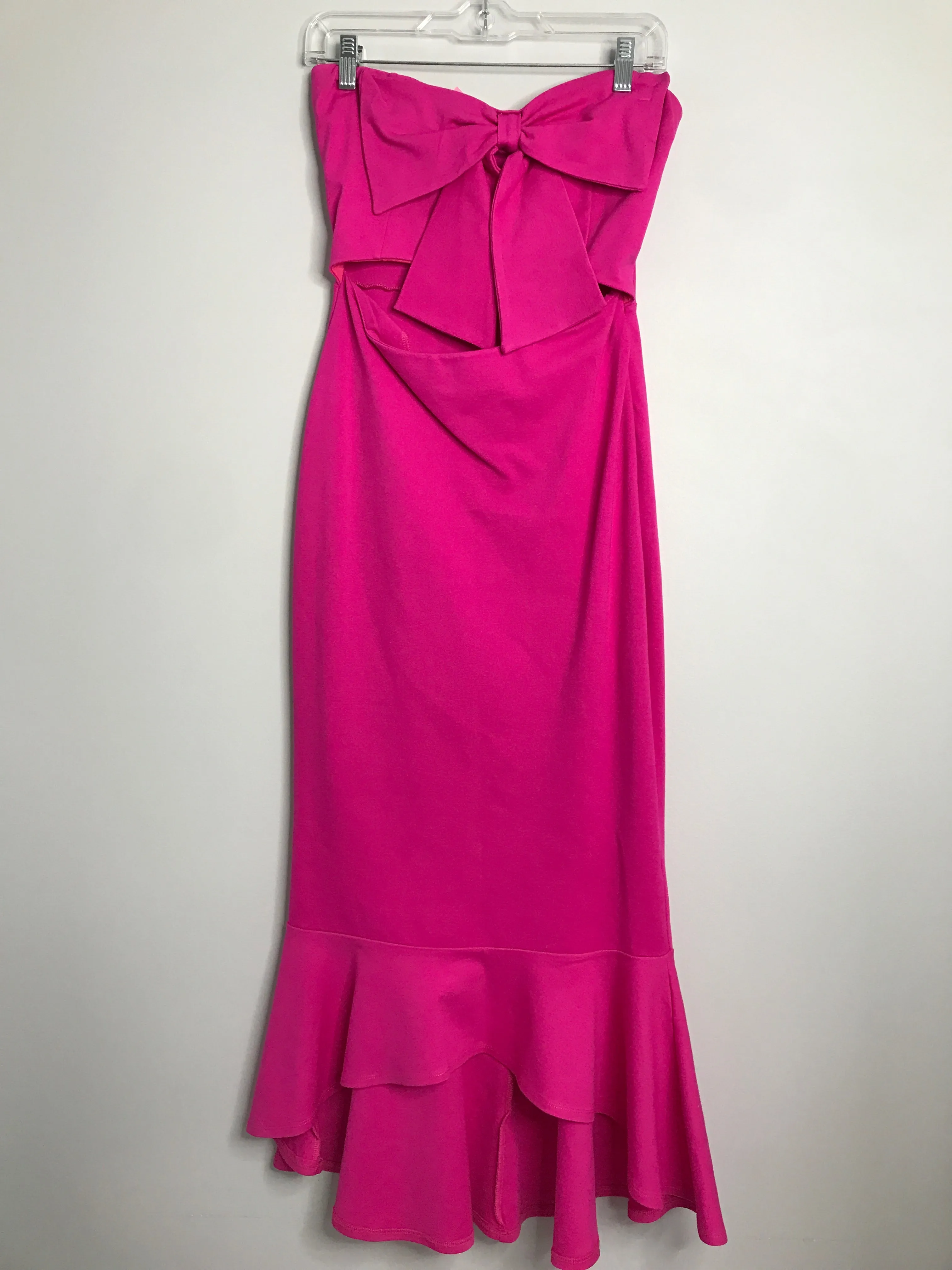 Womens Size Med Misses Pink Fore Dress
