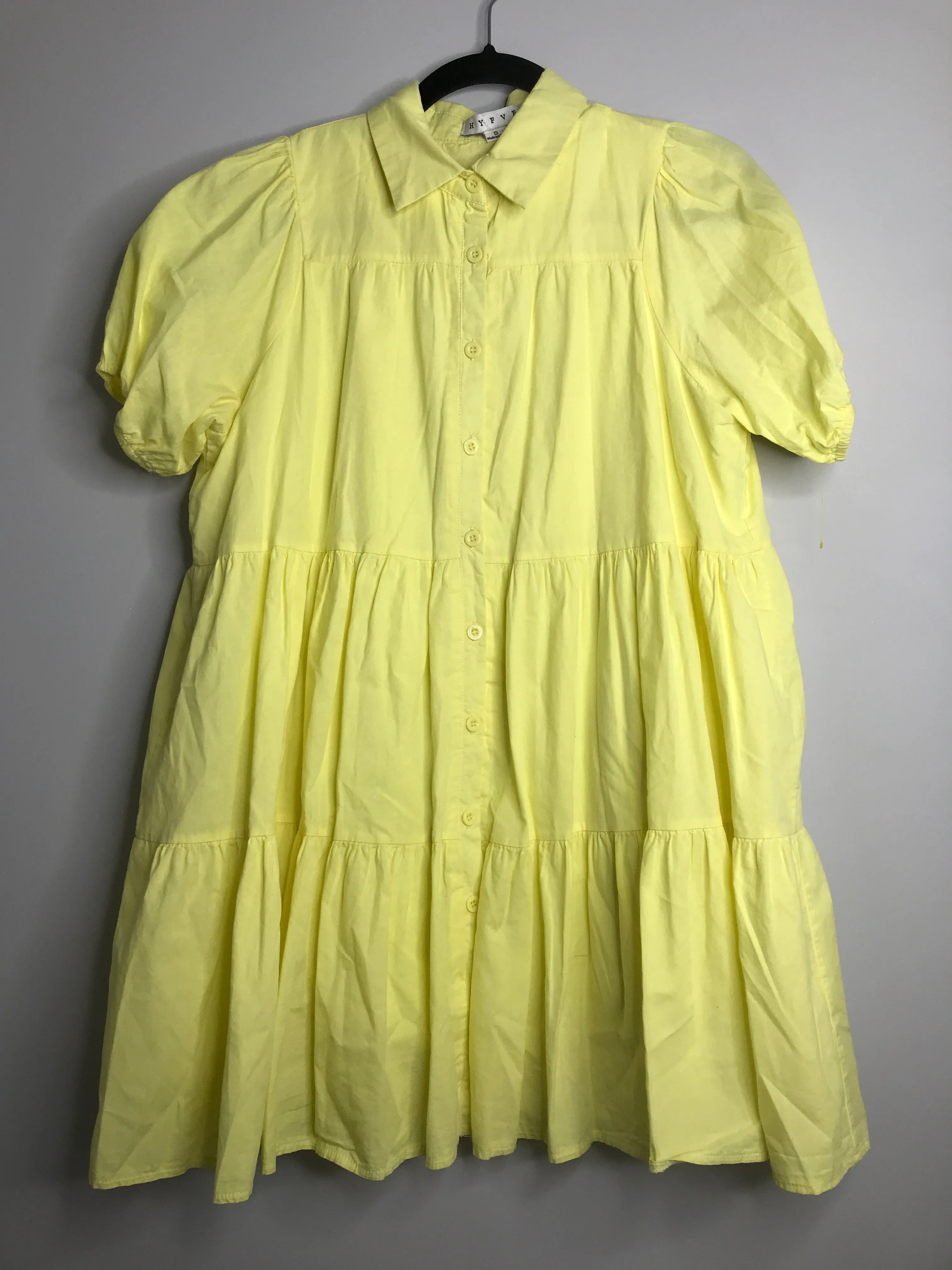 Womens Size Sm Misses Yellow Hyfve Dress