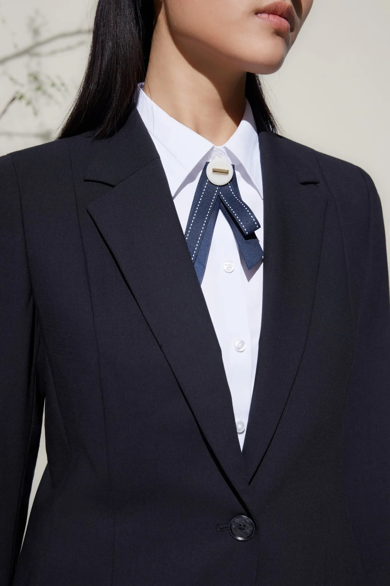 Wool-Blend Suit Blazer