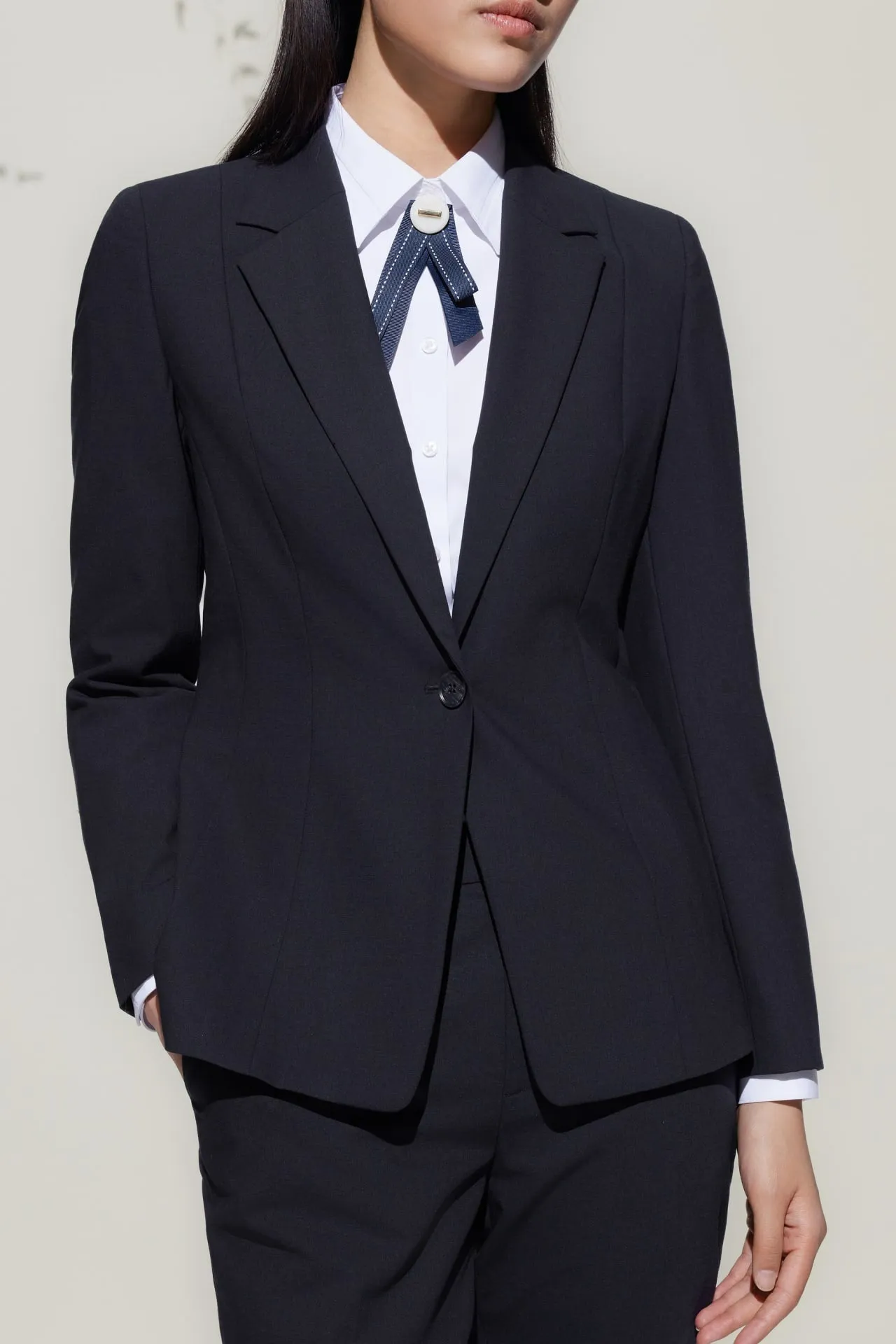 Wool-Blend Suit Blazer