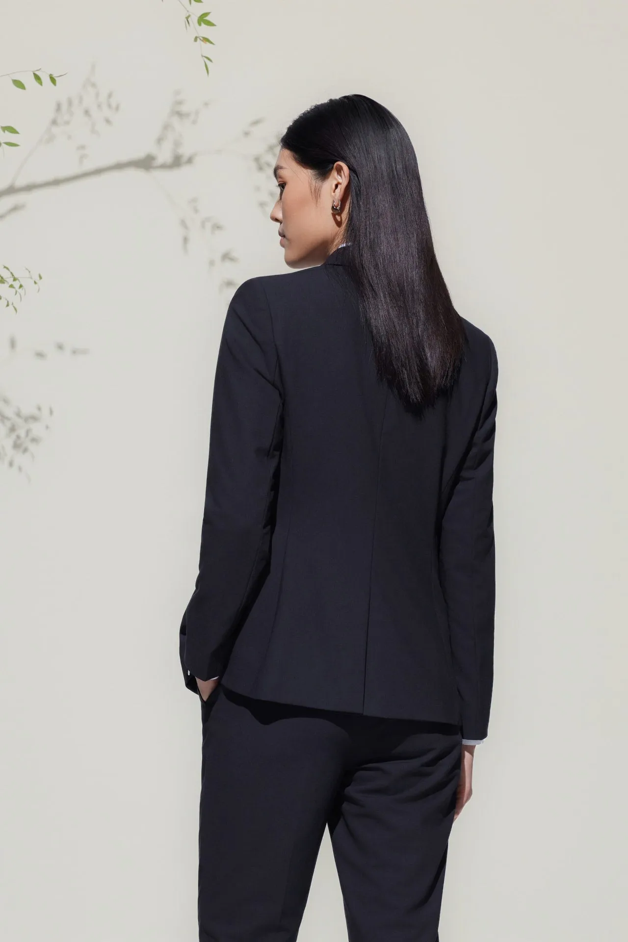 Wool-Blend Suit Blazer