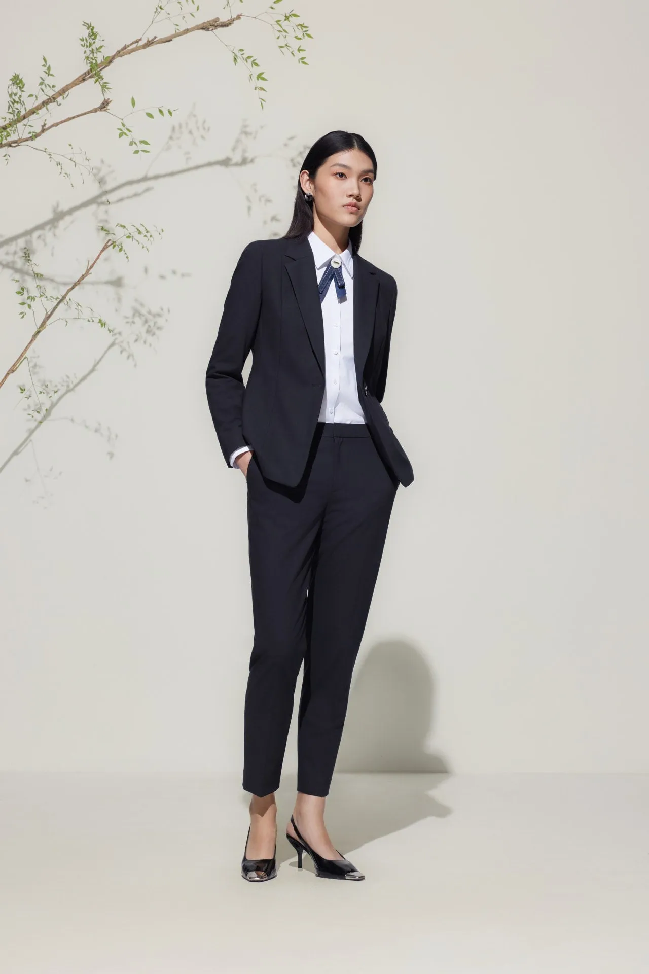 Wool-Blend Suit Blazer