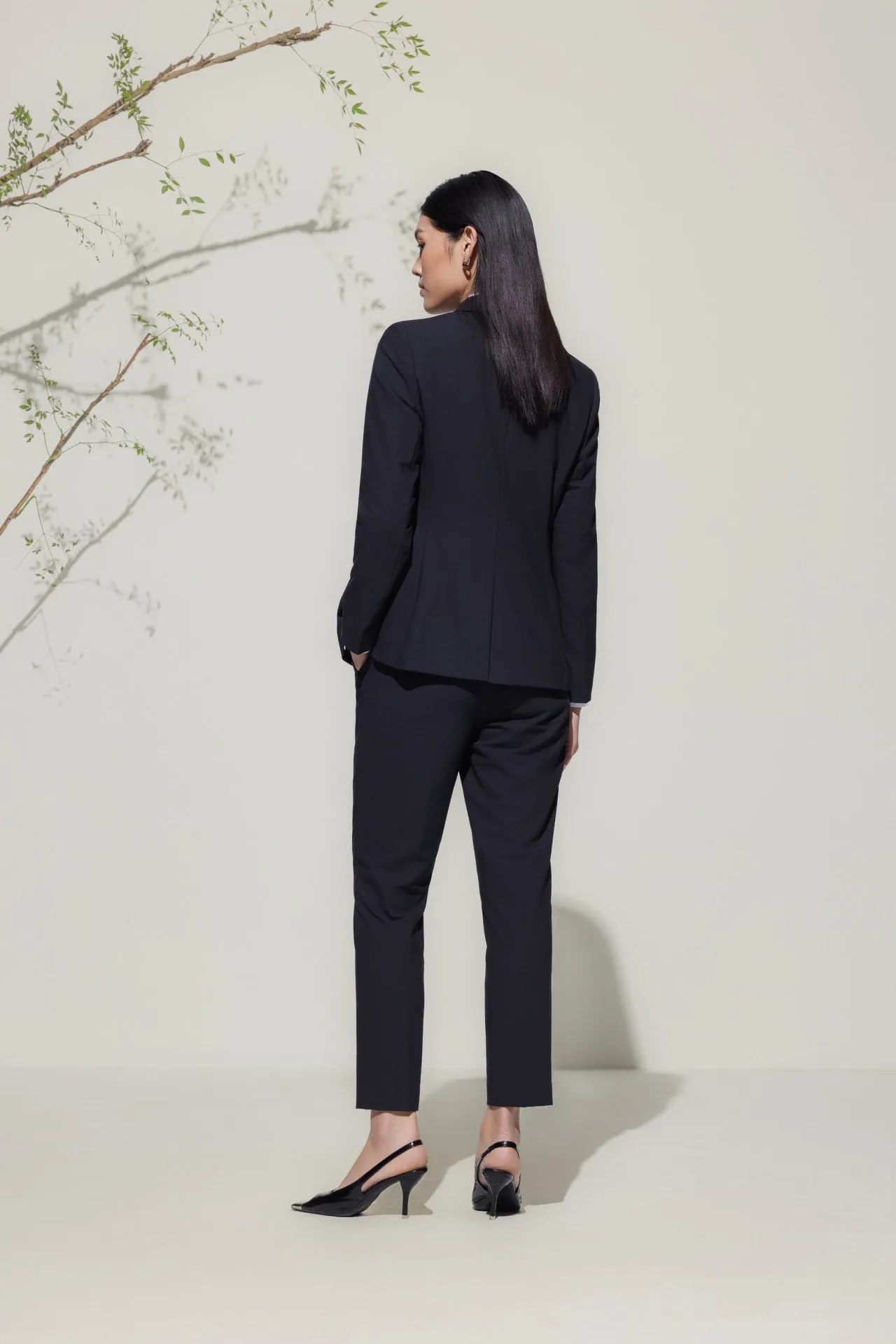 Wool-Blend Suit Blazer