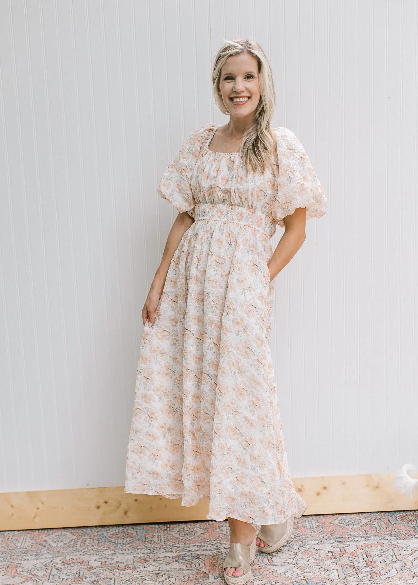 X Just Peachy Maxi Dress