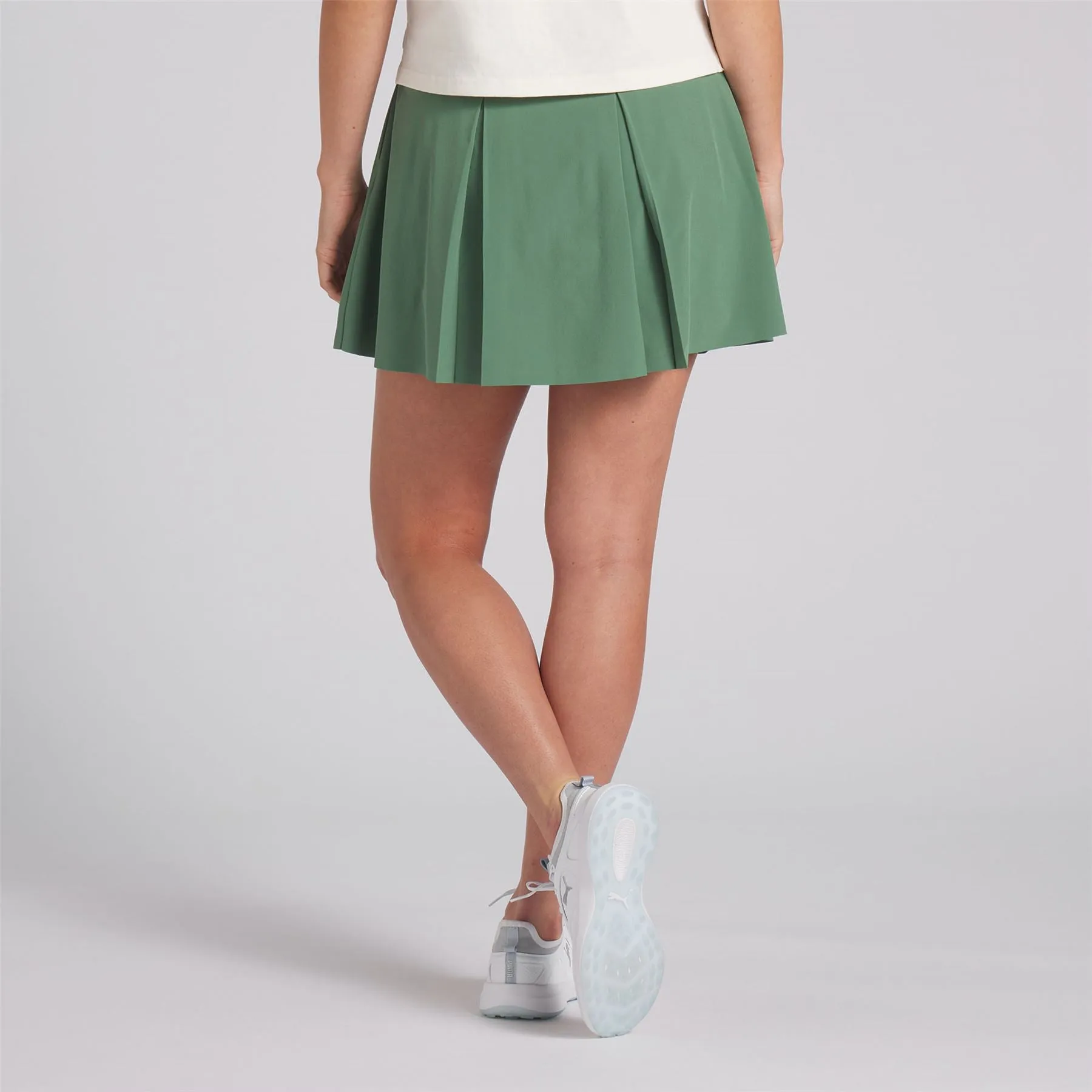 X QGC Pleated Skirt Warm White