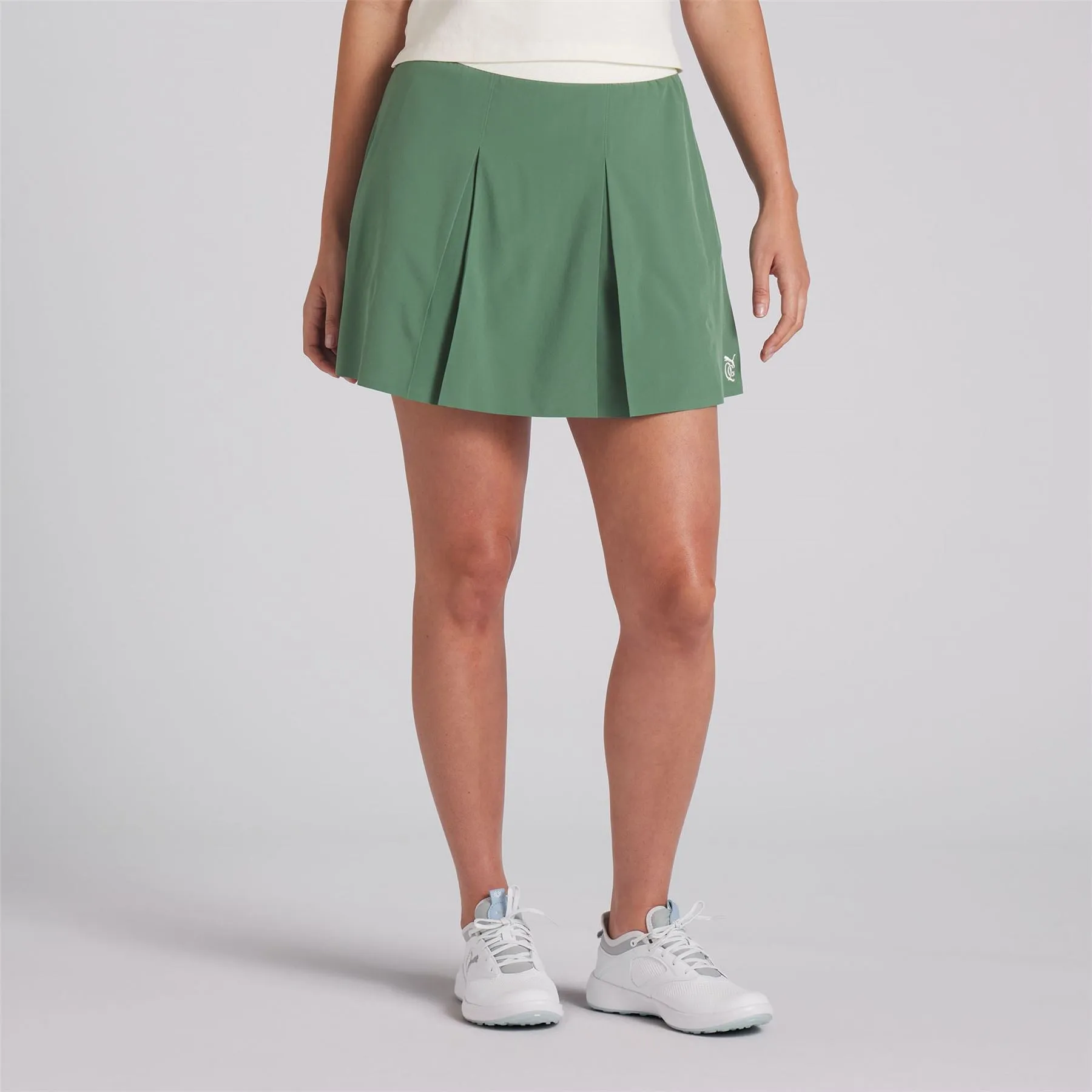 X QGC Pleated Skirt Warm White
