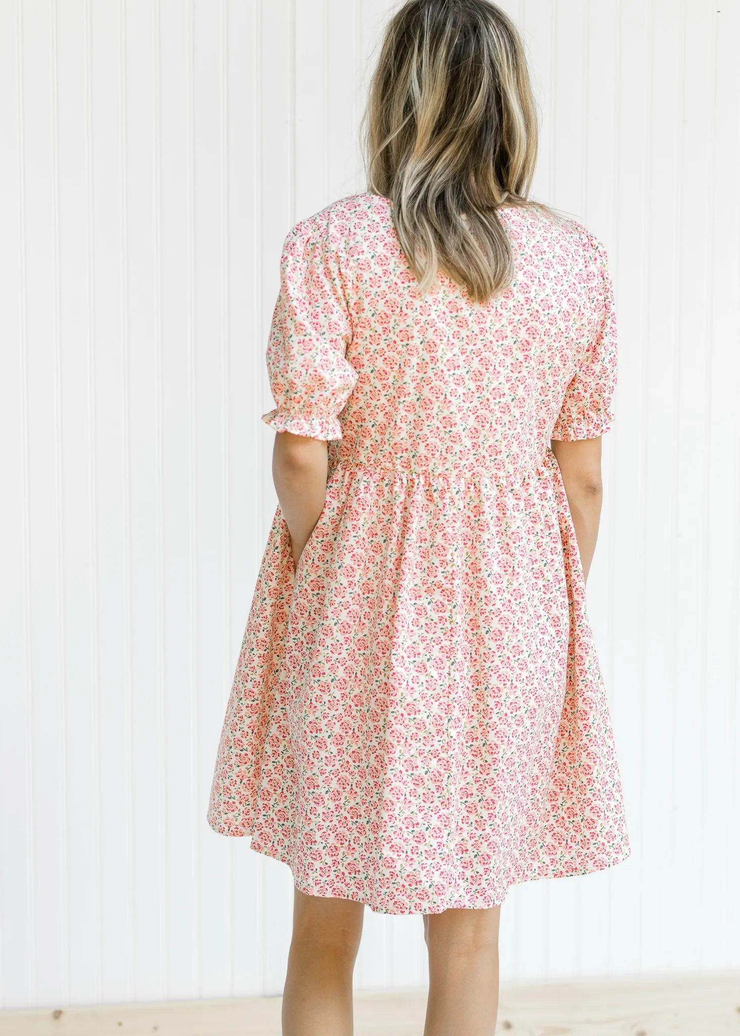 X So Pink Microfloral Dress
