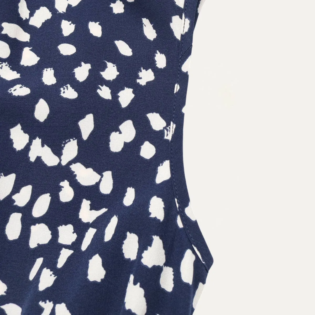 Zip-Up Sleeveless Midi Dress 
